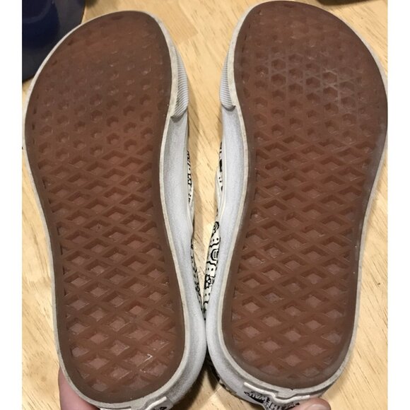 HTF Vans Classic Slip-On Youth Men Sz 4 / Women 5.5 SKULL Bandana Ivory ￼EUC - Picture 6 of 6